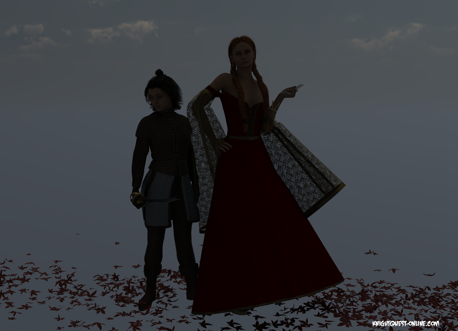 Sansa and Arya Stark